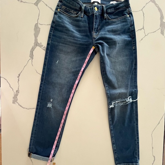 Frame Denim - Le Garçon Boyfriend Jeans - Size 26 - Distressed - Eaton - Picture 7 of 16